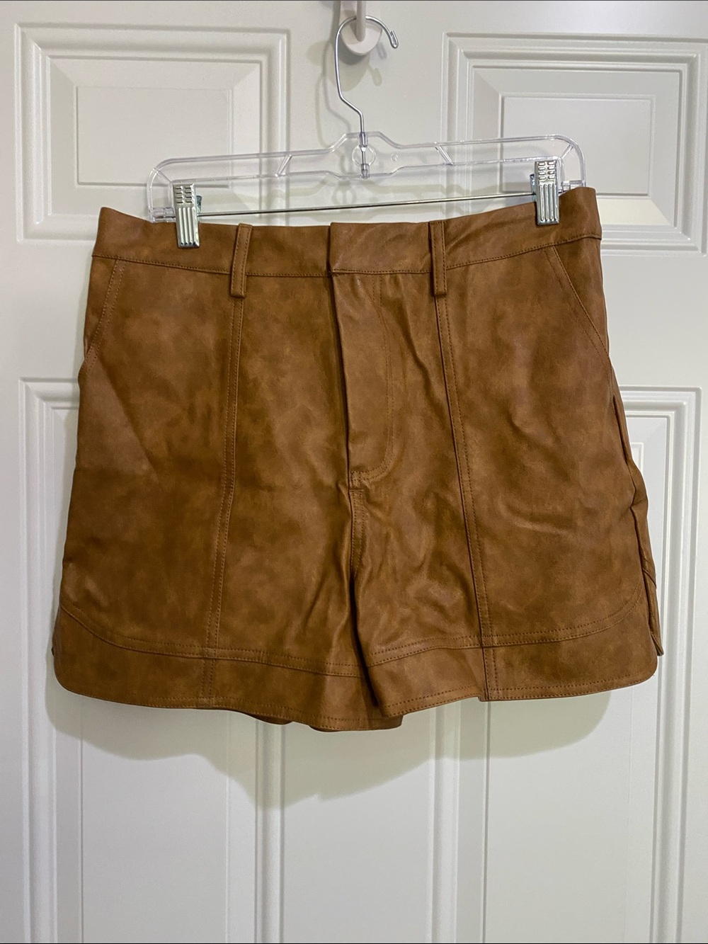 Love Riche Brown leather style Shorts
